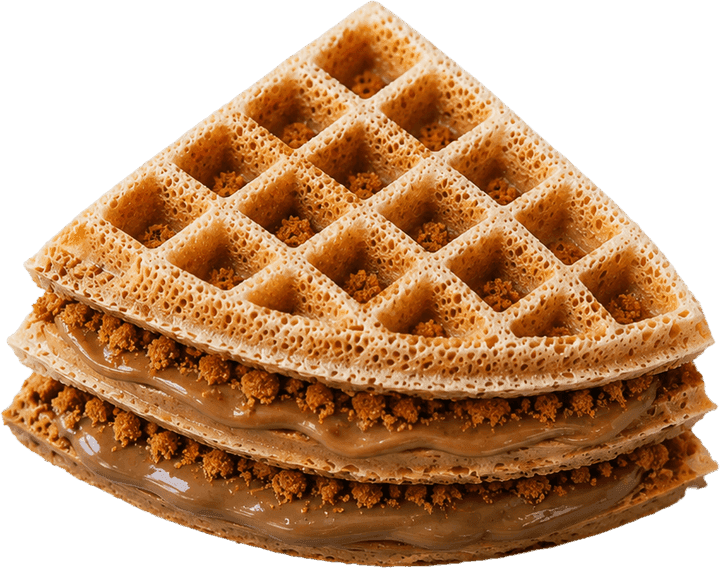 Paris Bites Biscoff Bliss waffle